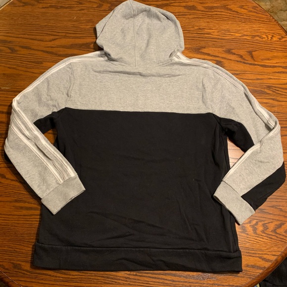 Adidas Women’s Black and Gray Hoodie - Picture 2 of 3